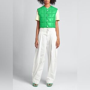 BOTTEGA VENETA Green Padded Gilet Vest